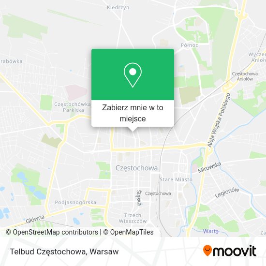 Mapa Telbud Częstochowa