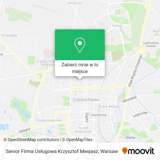 Mapa Senior Firma Usługowa Krzysztof Mesjasz