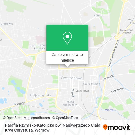 Mapa Parafia Rzymsko-Katolicka pw. Najświętszego Ciała i Krwi Chrystusa