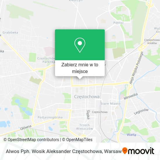 Mapa Alwos Pph. Wosik Aleksander Częstochowa