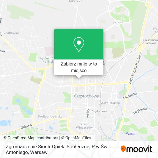 Mapa Zgromadzenie Sióstr Opieki Społecznej P w Św Antoniego