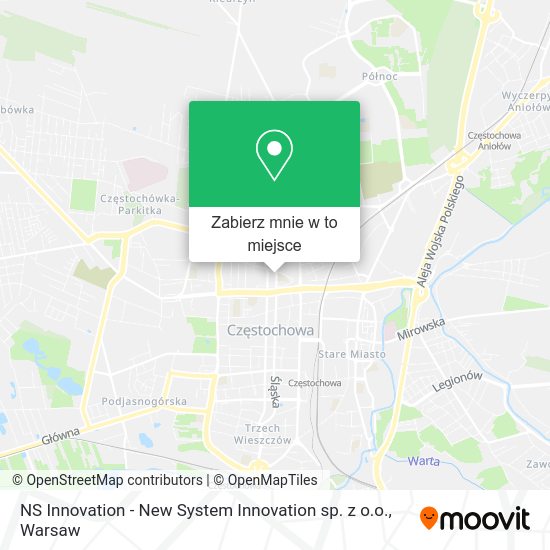 Mapa NS Innovation - New System Innovation sp. z o.o.