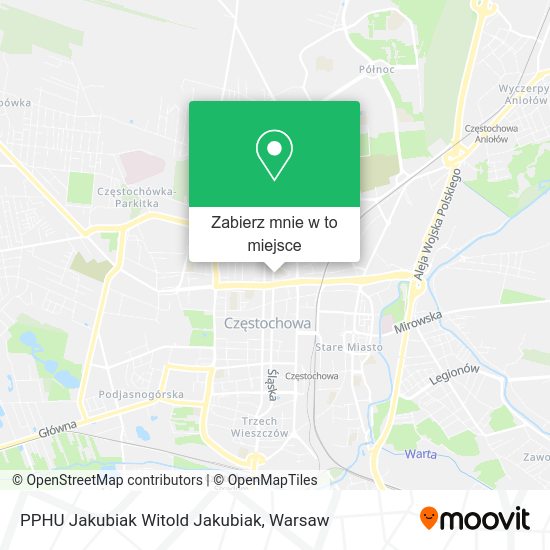 Mapa PPHU Jakubiak Witold Jakubiak