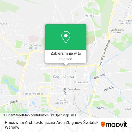 Mapa Pracownia Architektoniczna Arch Zbigniew Świtalski