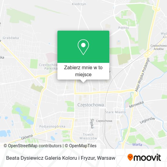 Mapa Beata Dysiewicz Galeria Koloru i Fryzur