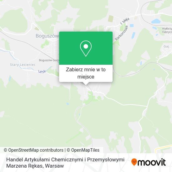 Mapa Handel Artykułami Chemicznymi i Przemysłowymi Marzena Rękas