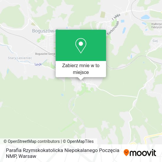 Mapa Parafia Rzymskokatolicka Niepokalanego Poczęcia NMP