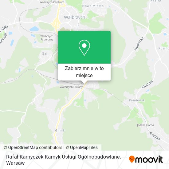 Mapa Rafał Kamyczek Kamyk Usługi Ogólnobudowlane