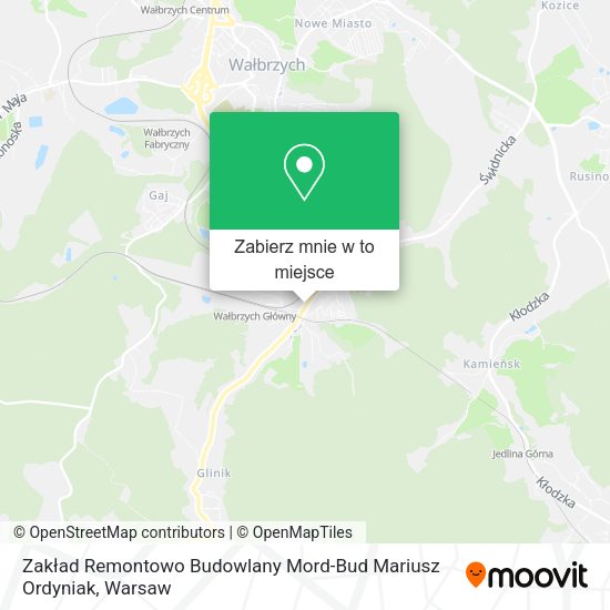 Mapa Zakład Remontowo Budowlany Mord-Bud Mariusz Ordyniak