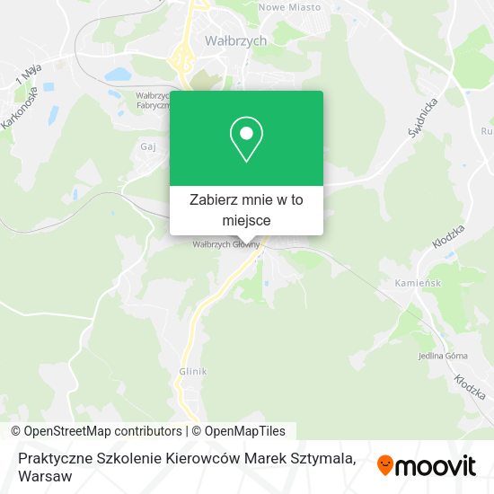 Mapa Praktyczne Szkolenie Kierowców Marek Sztymala