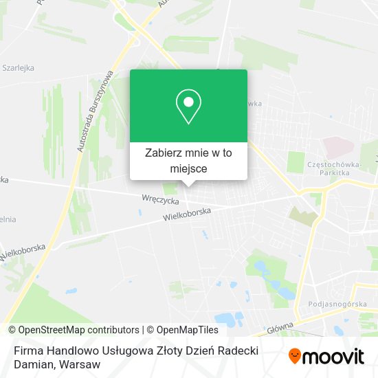 Mapa Firma Handlowo Usługowa Złoty Dzień Radecki Damian