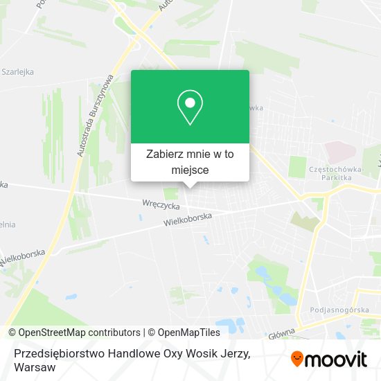 Mapa Przedsiębiorstwo Handlowe Oxy Wosik Jerzy