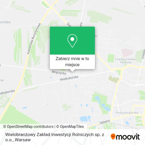 Mapa Wielobranżowy Zakład Inwestycji Rolniczych sp. z o.o.