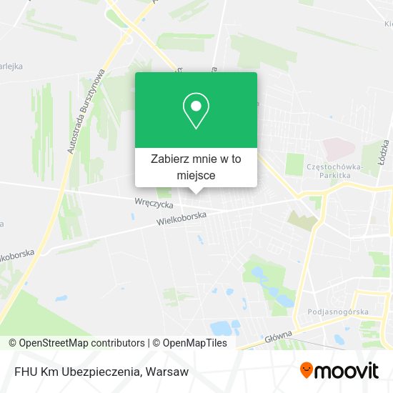 Mapa FHU Km Ubezpieczenia