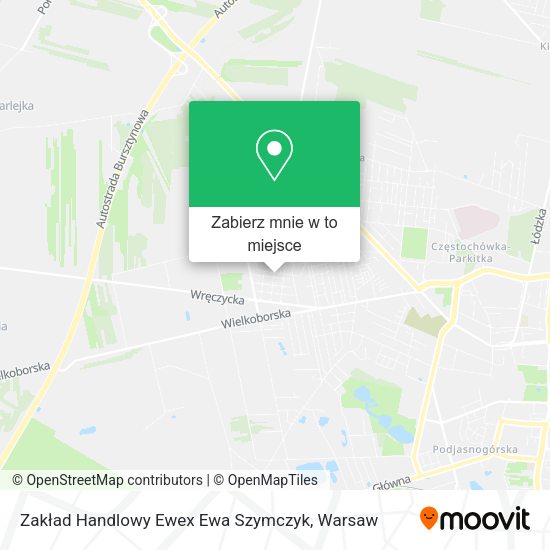 Mapa Zakład Handlowy Ewex Ewa Szymczyk