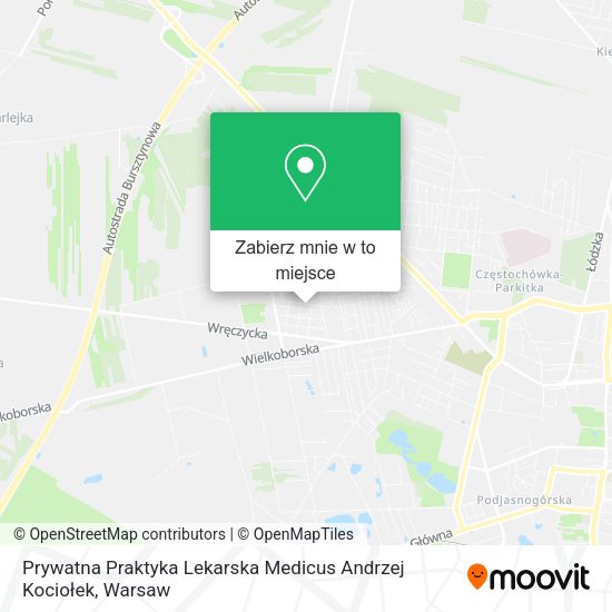 Mapa Prywatna Praktyka Lekarska Medicus Andrzej Kociołek