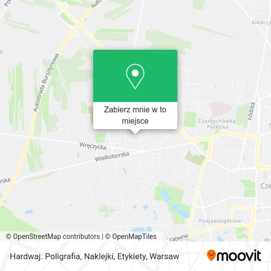 Mapa Hardwaj. Poligrafia, Naklejki, Etykiety