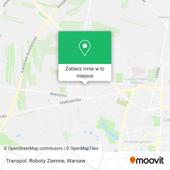 Mapa Transpol. Roboty Ziemne