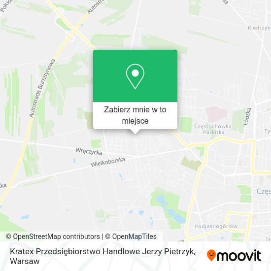 Mapa Kratex Przedsiębiorstwo Handlowe Jerzy Pietrzyk