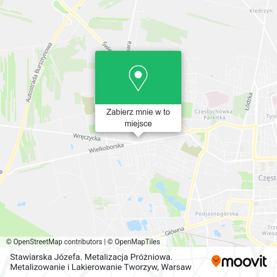 Mapa Stawiarska Józefa. Metalizacja Próżniowa. Metalizowanie i Lakierowanie Tworzyw