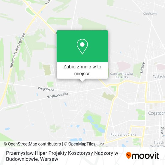 Mapa Przemysław Hiper Projekty Kosztorysy Nadzory w Budownictwie