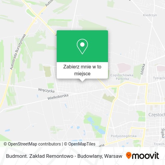 Mapa Budmont. Zakład Remontowo - Budowlany