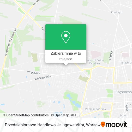 Mapa Przedsiebiorstwo Handlowo Uslugowe Vifot