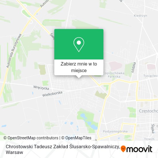 Mapa Chrostowski Tadeusz Zakład Ślusarsko-Spawalniczy