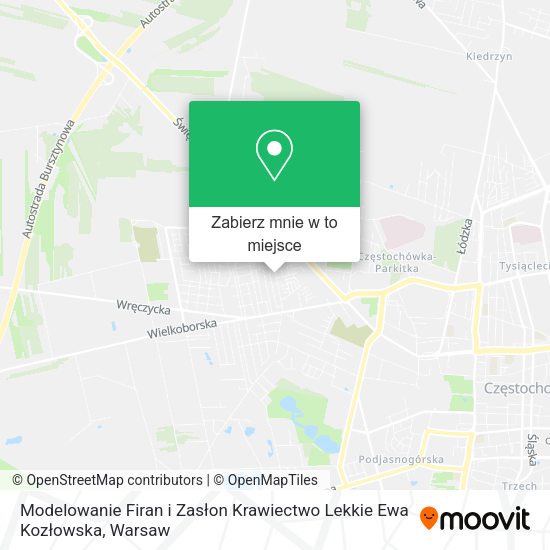 Mapa Modelowanie Firan i Zasłon Krawiectwo Lekkie Ewa Kozłowska