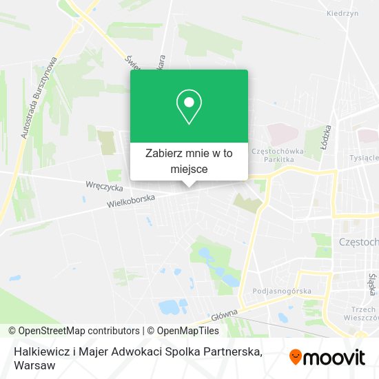 Mapa Halkiewicz i Majer Adwokaci Spolka Partnerska