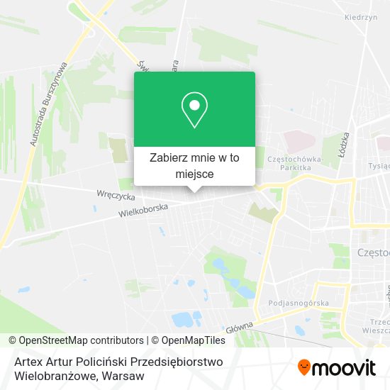 Mapa Artex Artur Policiński Przedsiębiorstwo Wielobranżowe