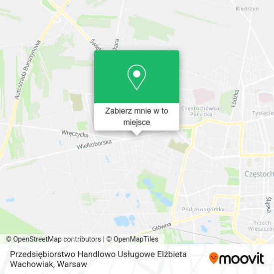 Mapa Przedsiębiorstwo Handlowo Usługowe Elżbieta Wachowiak