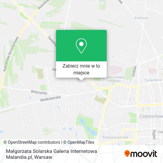 Mapa Małgorzata Solarska Galeria Internetowa Malandia.pl