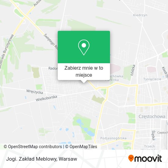 Mapa Jogi. Zakład Meblowy