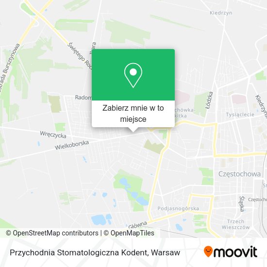 Mapa Przychodnia Stomatologiczna Kodent