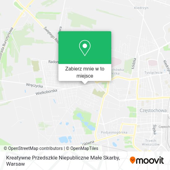 Mapa Kreatywne Przedszkle Niepubliczne Małe Skarby