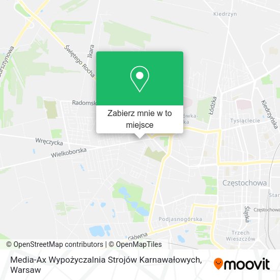 Mapa Media-Ax Wypożyczalnia Strojów Karnawałowych