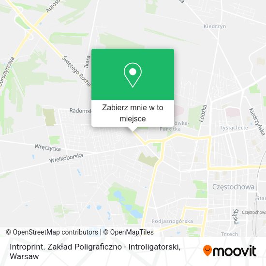 Mapa Introprint. Zakład Poligraficzno - Introligatorski