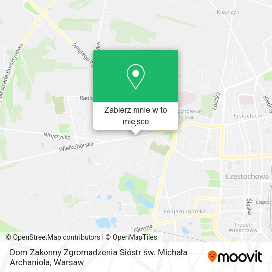 Mapa Dom Zakonny Zgromadzenia Sióstr św. Michała Archanioła