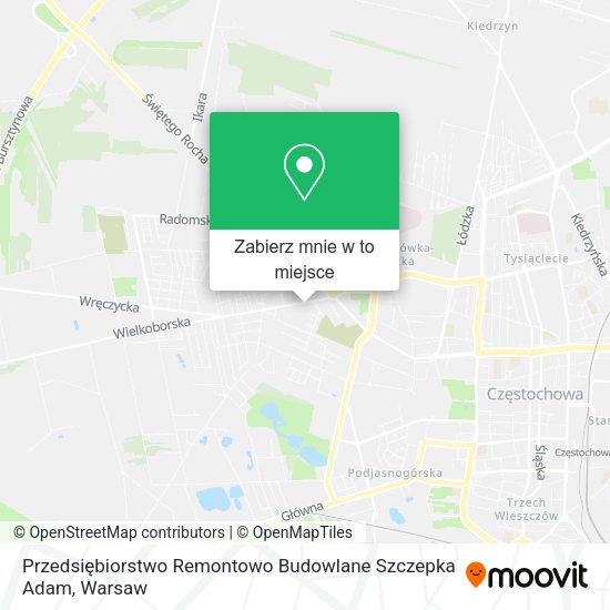 Mapa Przedsiębiorstwo Remontowo Budowlane Szczepka Adam