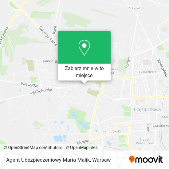 Mapa Agent Ubezpieczeniowy Maria Malik