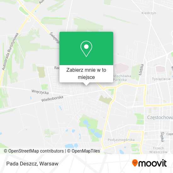 Mapa Pada Deszcz