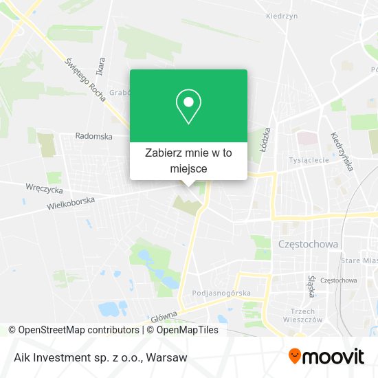 Mapa Aik Investment sp. z o.o.