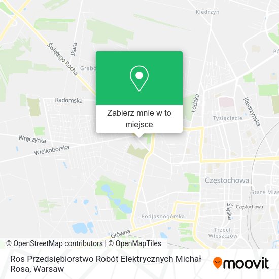 Mapa Ros Przedsiębiorstwo Robót Elektrycznych Michał Rosa