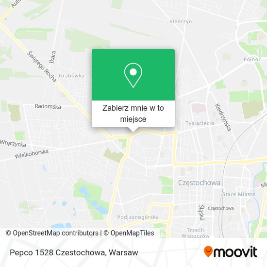 Mapa Pepco 1528 Czestochowa