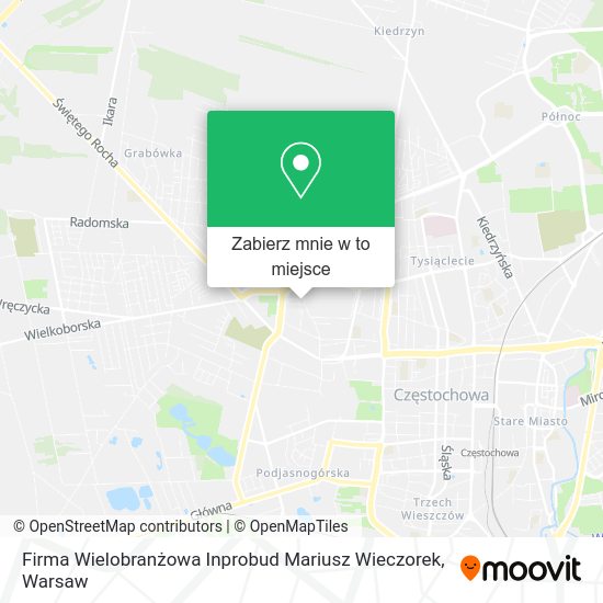 Mapa Firma Wielobranżowa Inprobud Mariusz Wieczorek