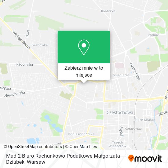 Mapa Mad-2 Biuro Rachunkowo-Podatkowe Małgorzata Dziubek