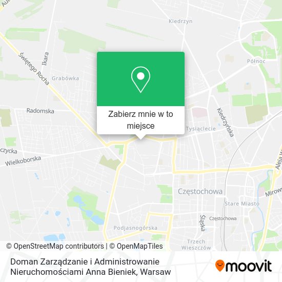 Mapa Doman Zarządzanie i Administrowanie Nieruchomościami Anna Bieniek