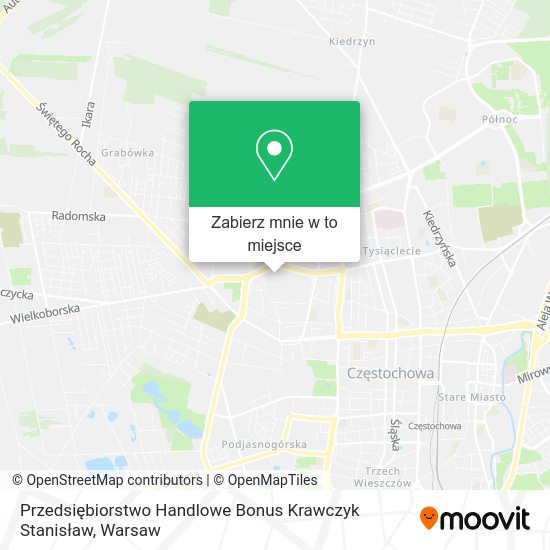 Mapa Przedsiębiorstwo Handlowe Bonus Krawczyk Stanisław