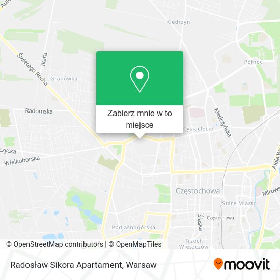 Mapa Radosław Sikora Apartament